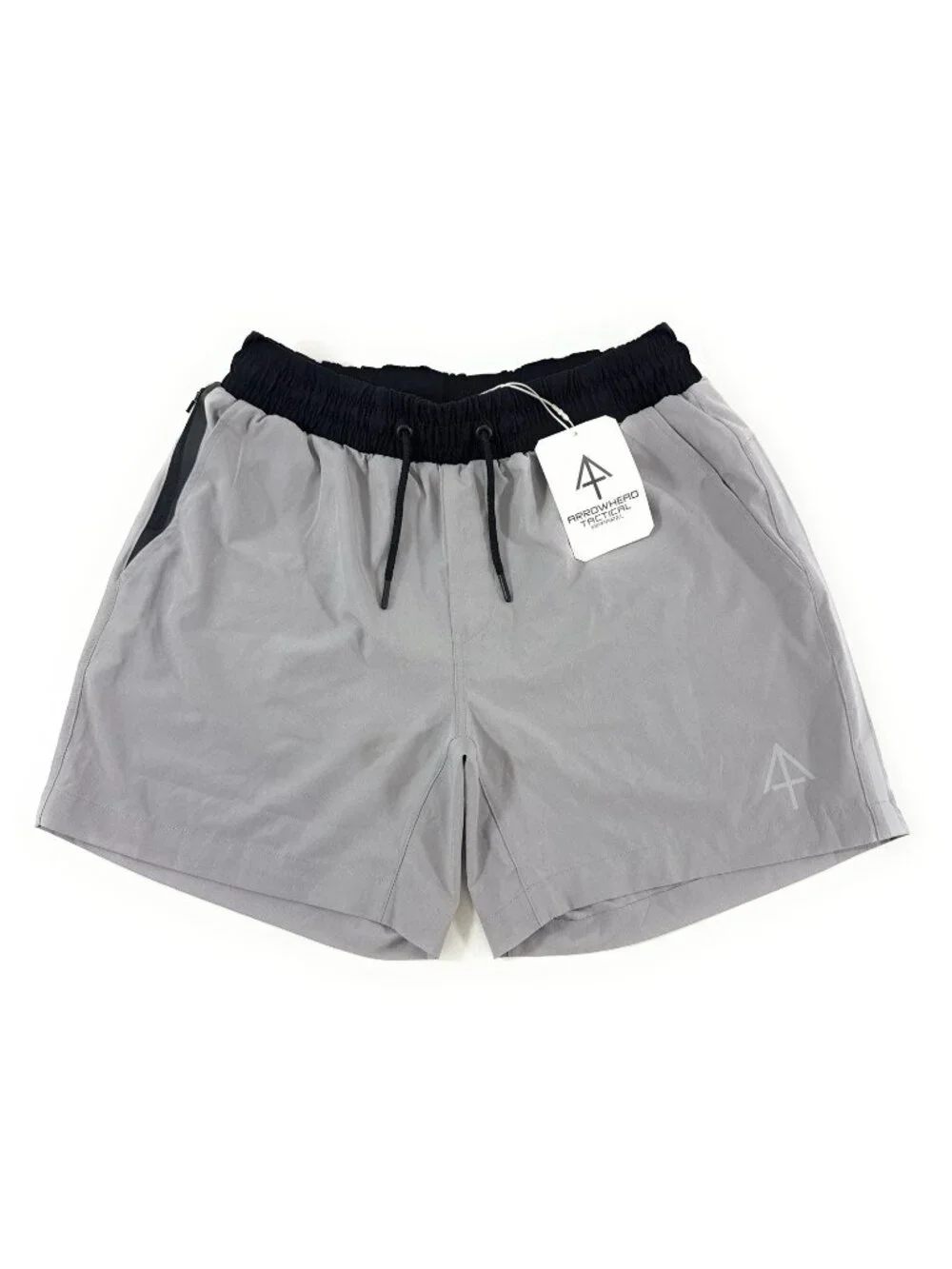 Arrowhead Tactical Mens Carrier Training Shorts 5” Size L Active Athletic Gray